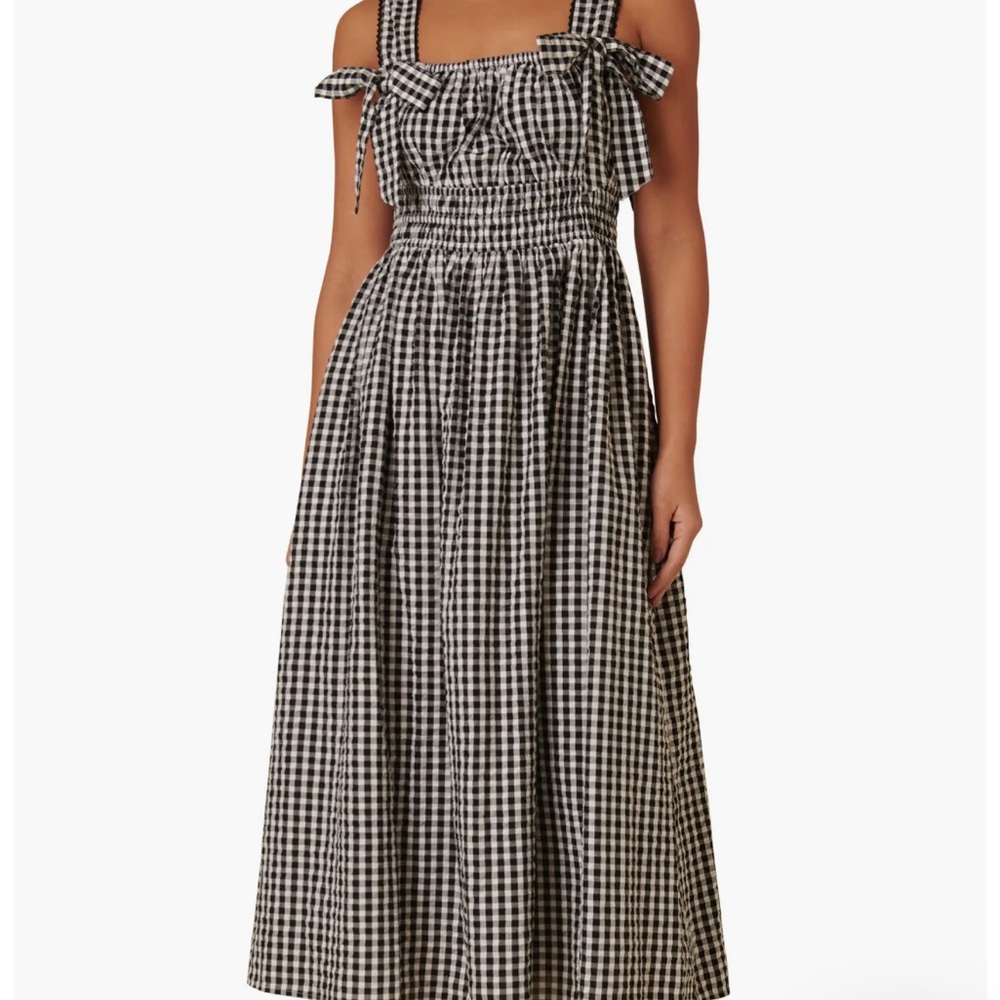 NWT NOBODY’S CHILD gingham midi sundress
